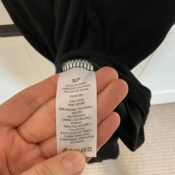 Dynamite V Neck Body Con Dress with Twisted Front - Picture 6 of 6